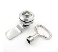 Serrure à came pour classeur, Goupille de verrouillage à came en acier inoxydable 304 de 18 mm avec languette triangulaire for boîte aux lettres, 1 pièce(A-set- H15-stainless)