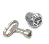 Serrure à came pour classeur, Serrure à came triangulaire for armoire, for caisson lumineux de train, sous-station de métro JA54 A, 1 pièce