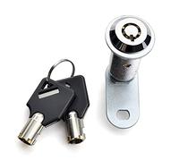 Serrure à came pour classeur, Serrure tubulaire à came avec 2 clés for cylindre 90°, tiroir, classeur, boîte aux lettres, camping-car, 1 pièce