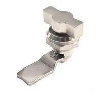 Serrure à came sans clé avec languette cylindrique pour portes d'armoires et présentoirs utilisés dans les bureaux, les écoles et les zones commerciales (acier inoxydable)