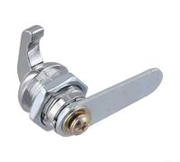 Serrure à came sans n alliage de zinc pour armoire, casier, boîte à outils, distributeur automatique, finition argentée, tailles 16 mm, 22 mm, 30 mm (16 mm)
