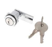 Serrure à came, serrure de boîte aux lettres sécurité, disque avec cylindre et finition chromée, clés identiques