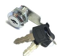 Serrure à came, serrure pour classeur, Serrure à came for tiroir avec 2 clés for boîte aux lettres, classeur, outils, casier, meubles 16-30 mm(Key Different 25mm)