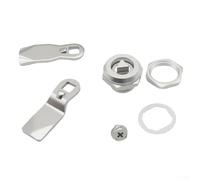 Serrure à came tubulaire en acier inoxydable 304 pour armoires électriques extérieures, vitrines et tiroirs (courbée triangulaire)