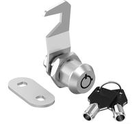 Serrure à came tubulaire en alliage de zinc avec clés 5/8 à clés identiques, convient pour les casiers, camping-cars, boîtes à outils et distributeurs automatiques résistants aux intempéries et