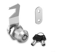 Serrure à came tubulaire filetée, 1,5 cm, serrure cylindrique pour porte, tiroir, armoire, boîte aux lettres avec clés identiques