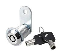Serrure à came tubulaire, longueur de cylindre de 7/8 pouces 22 mm, s'adapte à une épaisseur maximale de panneau de 5/8 pouces, finition en alliage de zinc chromé, à clés différentes