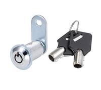 Serrure à came tubulaire Longueur du cylindre 30 mm Finition chromée à clés différentes