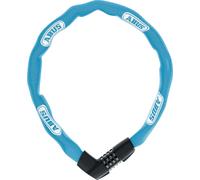 Serrure à chaîne ABUS Tresor 1385 - serrure à combinaison en acier trempé - chaîne carrée de 7 mm d'épaisseur - niveau de sécurité ABUS 7 - 85 cm - bleu