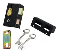 Serrure monopoint en applique pêne dormant demi-tour clé à chiffres vertical à fouillot droite JPM 147000-02-1Y