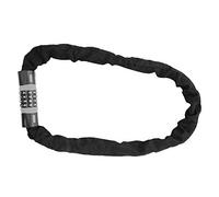 Serrure à Code 4 Chiffres avec Chaîne en Acier Anti - vol, pour Vélo, Moto, Porte en Verre, Cadenas Sans Clé (Gris Noir)