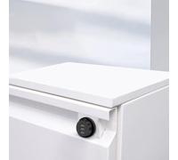 Serrure à code à combinaison à 3 chiffres pour boîte aux lettres avec languette de verrouillage en alliage de zinc conçue pour une sécurité accrue et une utilisation à long terme (noir)