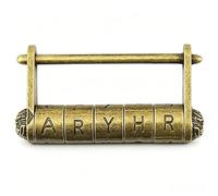 Serrure à Code, cadenas - design chinois vintage, Code à 5 chiffres, alliage de zinc durable, longueur 80mm, coffre de verrouillage, boîte à bijoux et décoration intérieure