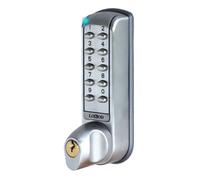 Serrure à code électronique J-Tronic sur serrure tubulaire à pêne demi-tour LOKOD 35500-CS