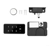 Serrure à code intelligente pour armoires et tiroirs avec entrée sans clé, sécurité par mot de passe virtuel, chargement USB de sauvegarde et alarme antivol (A)