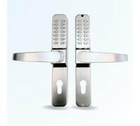 Serrure à code mécanique BT07 Double, Avec changement du code sans démontage, Code Entrée et Sortie, Argent