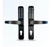 Serrure à code mécanique BT07 Double Contrôle d'accès pour porte ou portillon, Code Entrée et Sortie, Noir