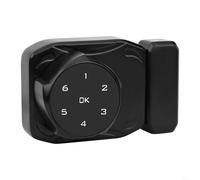 Serrure à code numérique pour vitrines en verre, portes coulissantes, portes d'armoire avec panneau tactile, clavier rechargeable, stockage automatique du mot de passe 3 à 12 mm (type B noir)