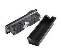 Serrure à code personnalisée pour bagages et valises en aluminium avec interface conviviale et performance fiable (noir gauche)