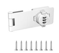 Serrure à Code pour Armoire, Loquet à Bouton de Passe de 4,5 Pouces, Cadenas à Combinaison Came à 3 Chiffres, avec 8 Vis pour Réfrigérateur, Tiroir, Placard, Chambre à Coucher
