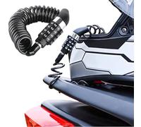 Serrure à Code pour Vélo,Cadenas de Vélo,Casque Vélo Code à 4 Chiffres,Cadenas de Casque Moto,Cadenas à Câble Antivol,Cadenas Velo Antivol pour Casque de Vélo Casque de Moto Poussette