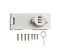 Serrure à combinaison à 3 chiffres pour portes d'armoire, serrure à moraillon sans clé pour une meilleure sécurité de vos effets personnels (blanc)