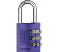 Serrure à combinaison ABUS 145 Violet avec corps de serrure en aluminium - trois tailles