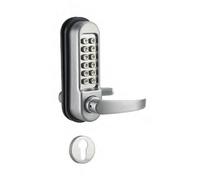 THIRARD - Verrou à Combinaison Mécanique pour Serrure Encastrable - Carré 7 mm - Chromé Mat - 8 000 Combinaisons - Réversible Droite/Gauche - Pour Porte Épaisseur 32 à 55 mm - Gris