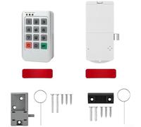Serrure à combinaison électronique pour armoire Gym Sauna Safe | Code numérique sûr, aucune clé nécessaire, idéal pour les armoires, les gymnases, les saunas, matériau ABS robuste (Silver