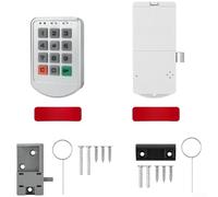 Serrure à combinaison électronique pour armoire Gym Sauna Safe | Code numérique sûr, aucune clé nécessaire, idéal pour les armoires, les gymnases, les saunas, matériau ABS robuste (argent)