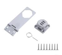 Serrure à combinaison en alliage de zinc conçue pour armoires et réfrigérateurs avec code personnalisé pour un rangement sécurisé et une performance inviolable (argenté)