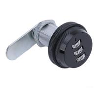 Serrure à combinaison mécanique sans clé pour tiroirs et armoires, matériau en alliage de zinc pour une sécurité durable, code réglable pour un usage personnel (noir)