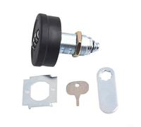 Serrure à combinaison réinitialisable à 3 chiffres pour tiroirs, armoires et boîtes aux lettres, fabriquée en acier et plastique, conçue pour une utilisation sûre et pratique (30 mm, noir)