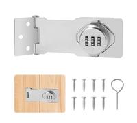 Serrure à Combinaison Sans Clé 3 Chiffres,Serrures de Mot de Passe D'Armoire Domestique,4,5 pouces serrure combinaison code,Applicable à Petites Portes D'armoires, Porte de Grange,Armoires