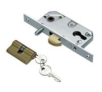 Serrure à crochet axe 30 mm pour porte coulissante coffre de 53 mm IBFM A27005