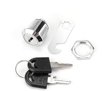 Serrure à cylindre, crochet de serrure tubulaire, barillet, serrures tiroir, 1 avec 2 clés, quincaillerie meubles, porte for bureau, boîte aux lettres, came 16 mm/20 mm/25 mm/30 mm(25 mm)