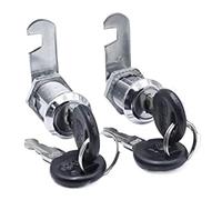 Serrure à cylindre, crochet de serrure tubulaire, barillet, serrures tiroir, 2 pièces boîte aux lettres came porte armoire casier meubles sécurité avec clés(25 mm)