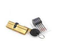 Serrure à cylindre, Cylindre de porte à engrenages 63 68 73 80 93 95 mm, noyau serrure sécurité en laiton, double ressort, super avec clés AB(93(30 63))