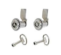 Serrure à cylindre en acier inoxydable 304 for armoire de commande, porte en fer, triangle, quatre coins, 1 pièce(Square Non-Adj)