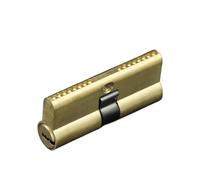 Serrure à cylindre européen à bouton tournant, Cylindre de porte serrure à barillet, biaisée, clé AB en laiton 65-110MM(85(37.5-47.5))