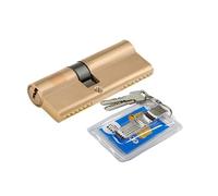 serrure à cylindre européen, Serrure antivol à clé AB cylindre 65 70 80 90 115 mm biaisée de porte d'entrée en laiton Noyau allongé Clés étendues Barillet(85mm(42.5x42.5))