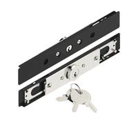 Serrure à cylindre rond à 2 pivots 4 mm acier brun 8019 TIRARD AA180010