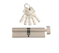 Serrure à cylindre, serrure à cylindre européen, Serrure à cylindre for intérieur de chambre à coucher, poignée de salon, serrure en laiton, serrure de sécurité, porte à noyau(105mmz 52.5 52.5mm)