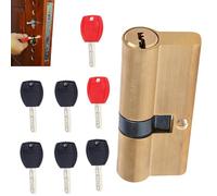 Serrure à cylindre | Serrure antivol de rechange très résistante pour porte de patio - pour maison, salon, chambre à coucher, patio, bureau, vitrine commerciale