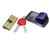 Serrure à cylindre, serrures de porte en PVC Matériel de cylindre de porte Serrure biaisée 65-110 mm Cylindre AB ntivol Serrure de porte en laiton Noyau allongé (couleur : 75 (32,5 42,5))