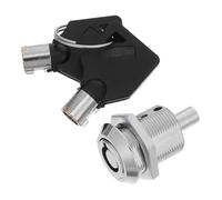 Serrure à Cylindre Tubulaire Métal, pour Distributeur Automatique Noir | Mécanisme à Bouton-poussoir, Clé Plate Anti- , Deux Clés Fournies, Remplacement pour Machines à Boissons et Bonbons