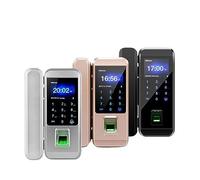 Serrure à empreintes digitales Bureau Porte vitrée Porte simple/double Serrure par mot de passe Télécommande à carte à puce Contrôle d’accès électronique (Couleur : Type C (noir)) vision