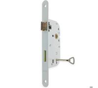 Serrure à encastrer porte de chambre Bricard axe 50 mm bout rond réversible