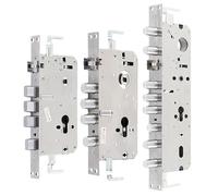 Serrure à Encastrer Serrure à languette carrée tout acier, serrure antivol à double action(40 388)