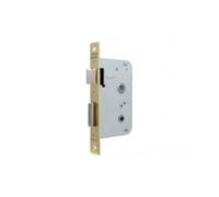 Serrure à Encastrer Tesa Série 2000 - Modèle 2004-50 - Entrée 50 mm - Bec-de-Cane (Pêne Demi-Tour Seul) - Finition Acier Laitonné - Pack de 1 Unité